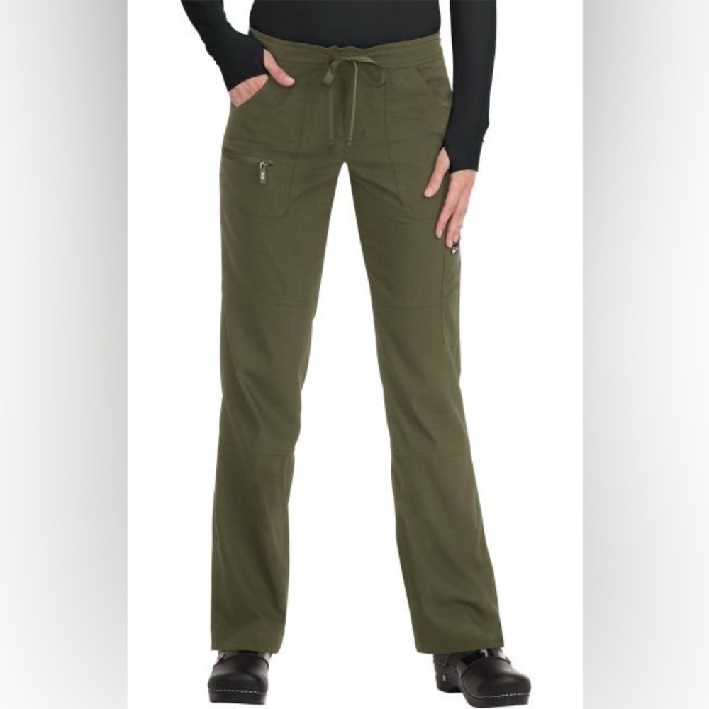 KOI Lite olive scrub pants
